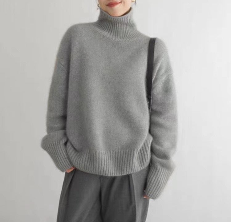 Tanya™ - Pull en tricot à col roulé