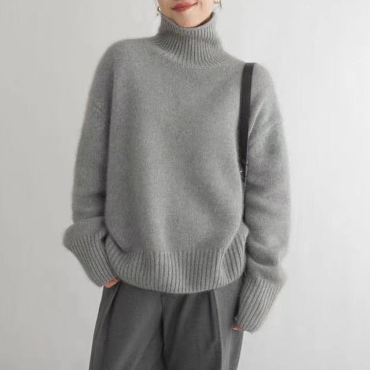 Tanya™ - Pull en tricot à col roulé