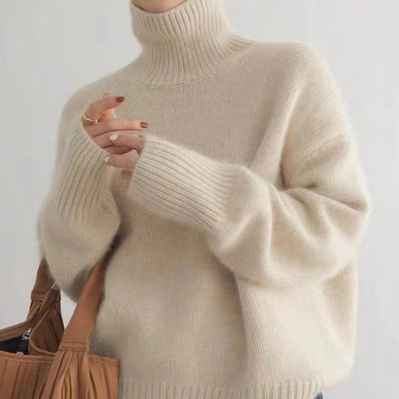 Tanya™ - Pull en tricot à col roulé