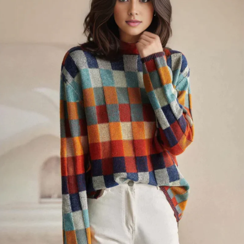 Helma | Col roulé patchwork